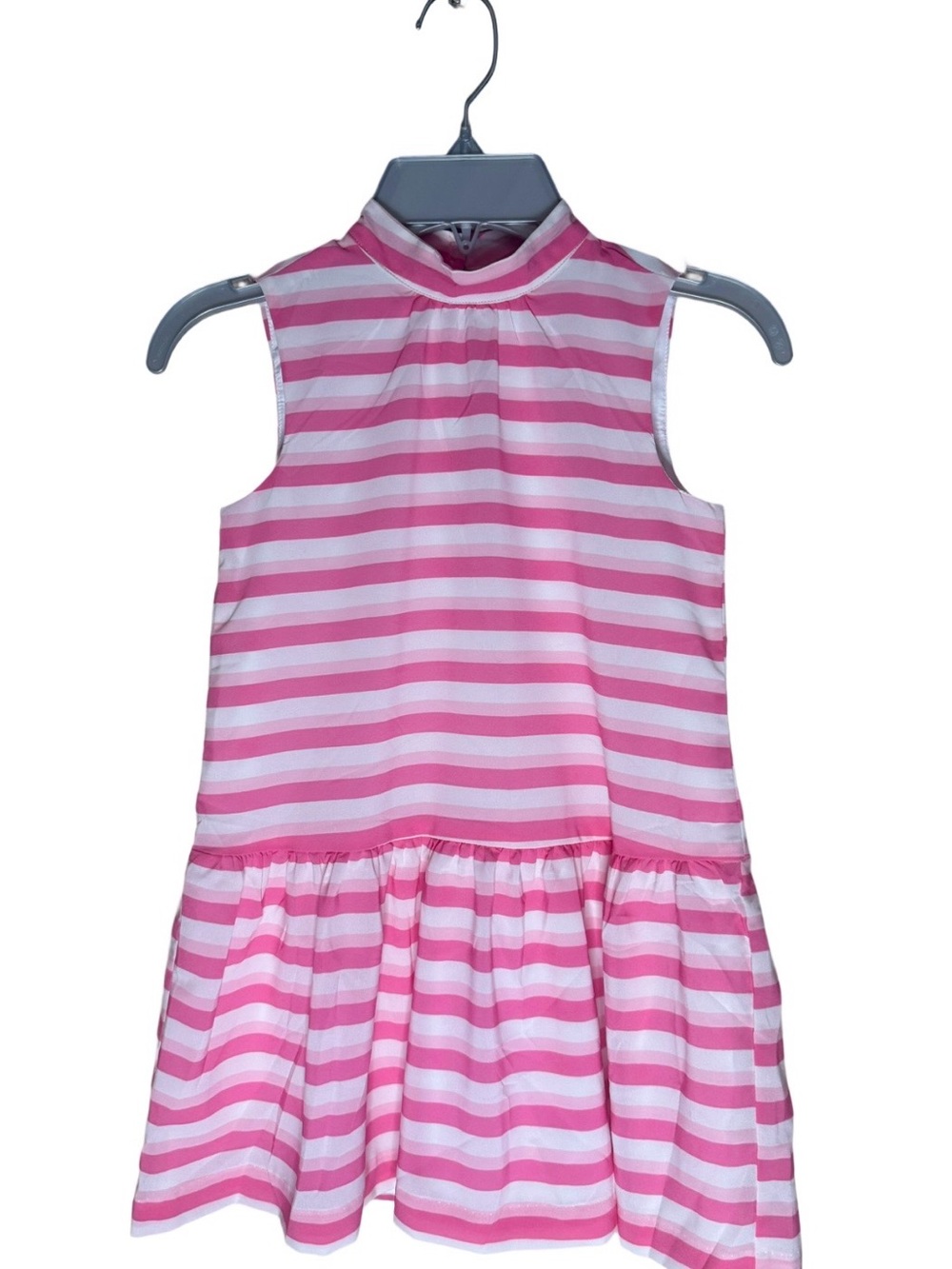 Gymboree Pink White Striped Drop Waist Dress
